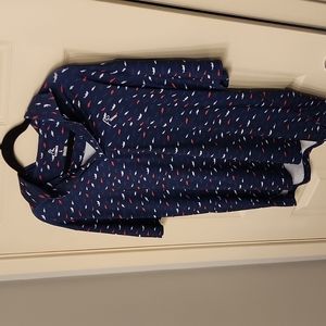 Rhoback Mens Polo Size L Navy